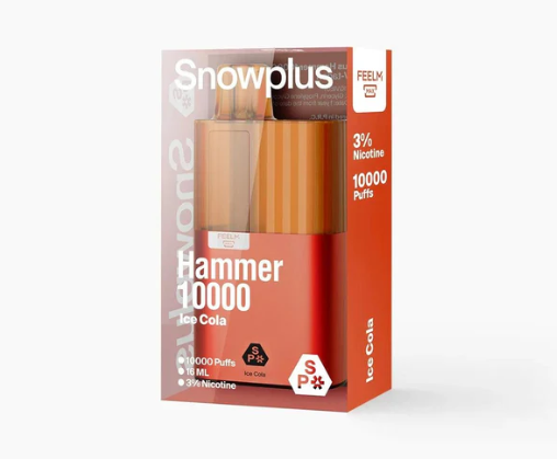 正品雪加大板砖海外版 SnowPlus Hammer 10000口 一次性电子烟(16ml)