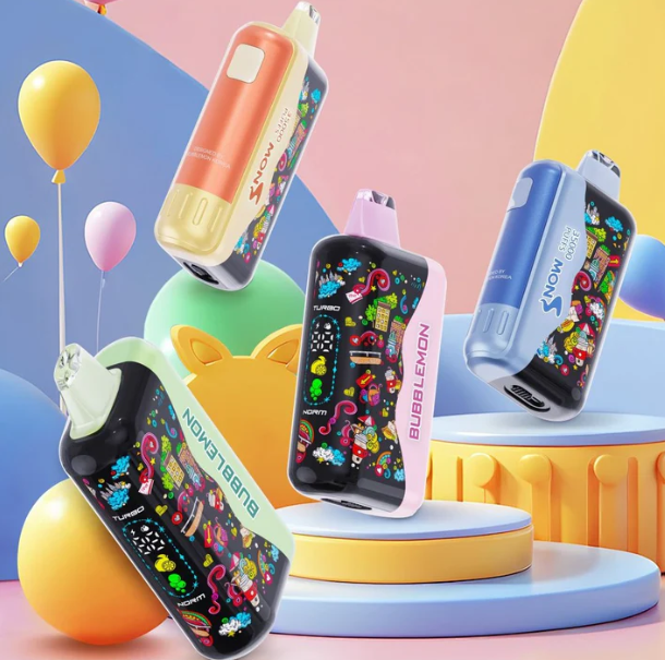 正品韩版BUBBLE MON GRAFFITI巴布梦泡泡兽满天星炫彩壁纸LED灯效35000口可调功率含隐藏口味一次性电子烟