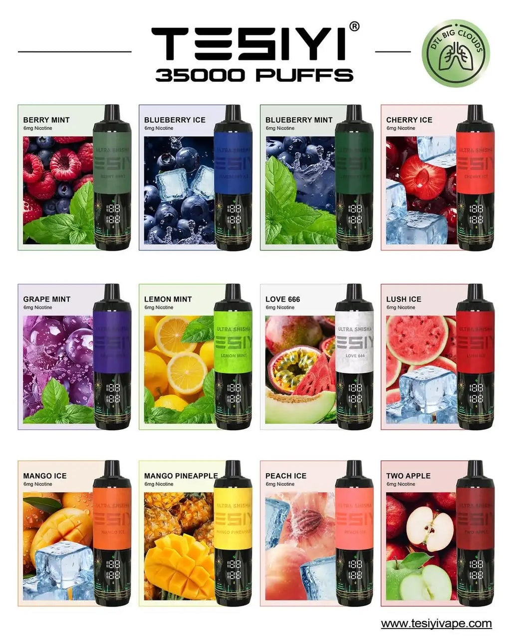 TESIYI Ultra Shisha 星空 35000 Puffs