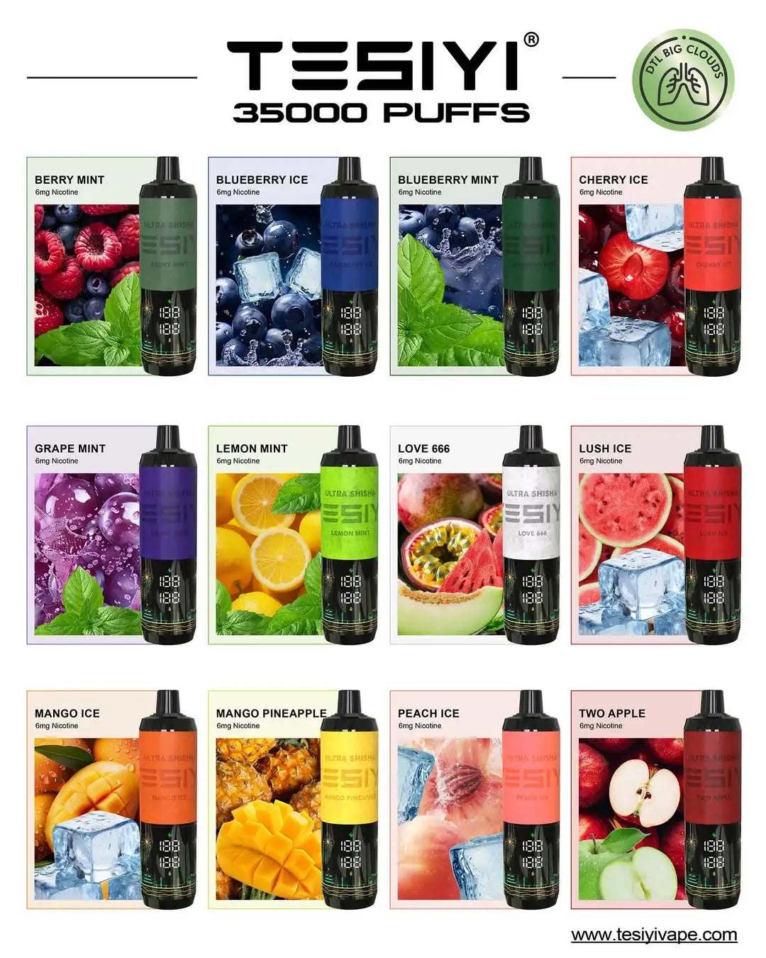 TESIYI Ultra Shisha 星空 35000 Puffs